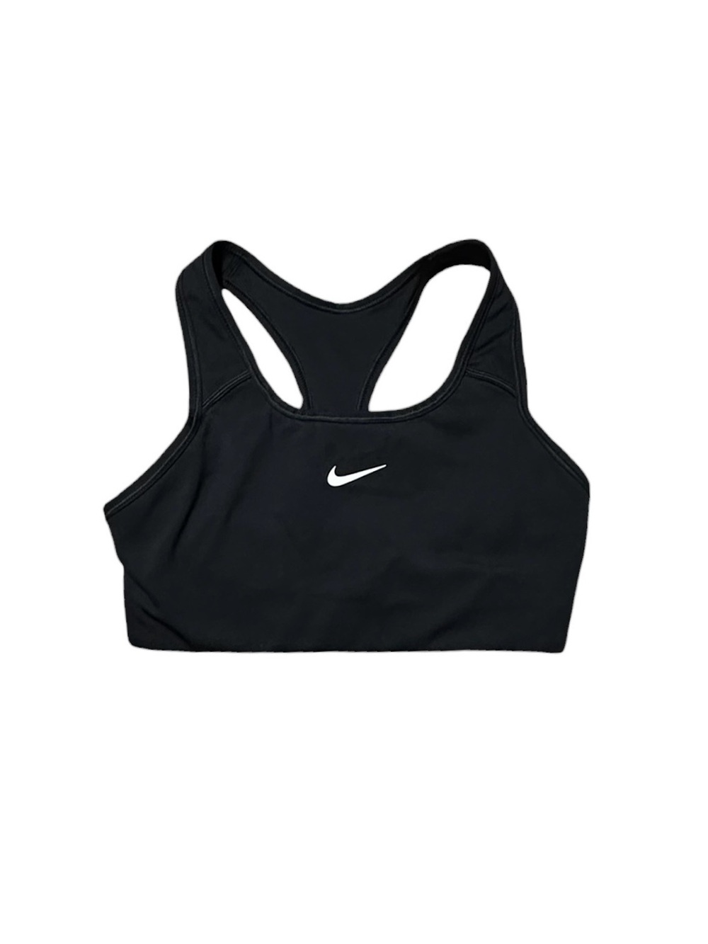 Nike Dri-FIT Swoosh Medium Support Sports Bra Black XS Racerback